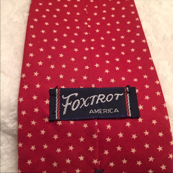 ✔️FoxTrot America Cranberry Red Necktie - Picture 4 of 5